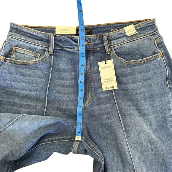 Judy Blue Jeans Size 18 W High Waist Straight 82571 Better Than Revenge - Picture 10 of 13